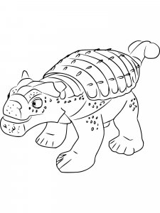 Ankylosaurus coloring page - picture 12