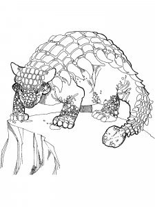 Ankylosaurus coloring page - picture 13