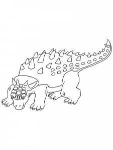 Ankylosaurus coloring page - picture 14
