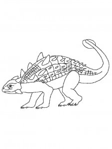 Ankylosaurus coloring page - picture 15