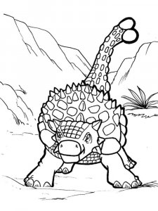 Ankylosaurus coloring page - picture 16