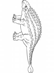 Ankylosaurus coloring page - picture 17