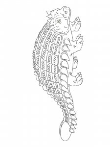 Ankylosaurus coloring page - picture 18