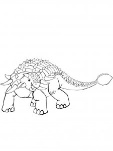 Ankylosaurus coloring page - picture 19