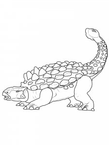 Ankylosaurus coloring page - picture 2