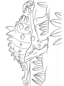 Ankylosaurus coloring page - picture 20
