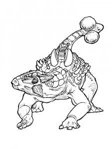Ankylosaurus coloring page - picture 21