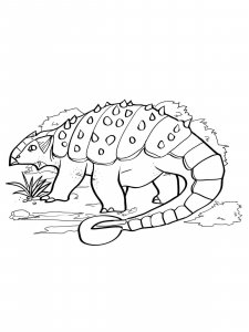 Ankylosaurus coloring page - picture 22