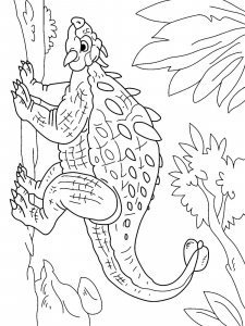 Ankylosaurus coloring page - picture 24