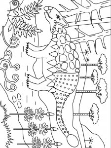 Ankylosaurus coloring page - picture 3