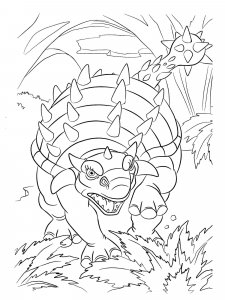 Ankylosaurus coloring page - picture 4