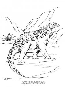 Ankylosaurus coloring page - picture 5