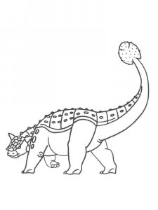 Ankylosaurus coloring page - picture 6
