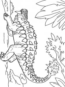 Ankylosaurus coloring page - picture 7
