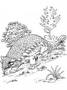Ankylosaurus coloring page - picture 8