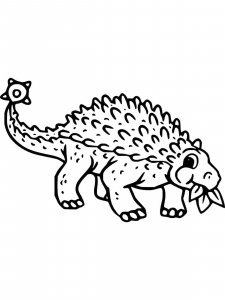 Ankylosaurus coloring page - picture 9