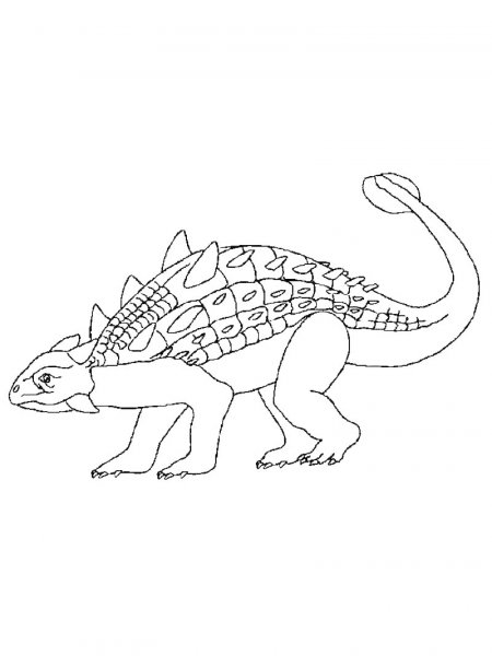 Ankylosaurus coloring pages