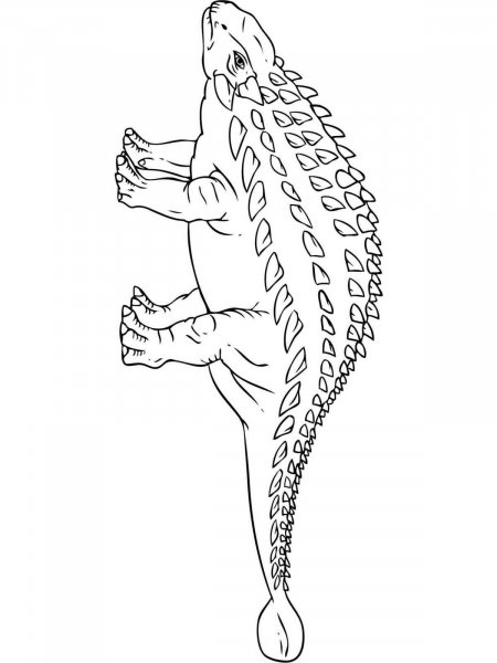 Ankylosaurus coloring pages