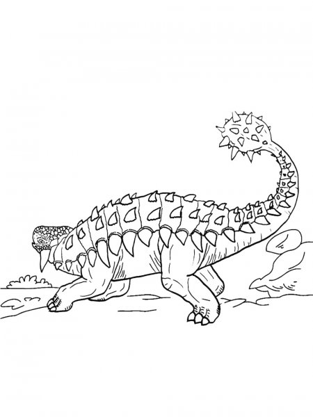 Ankylosaurus coloring pages