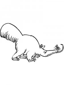 Anteater coloring page - picture 1