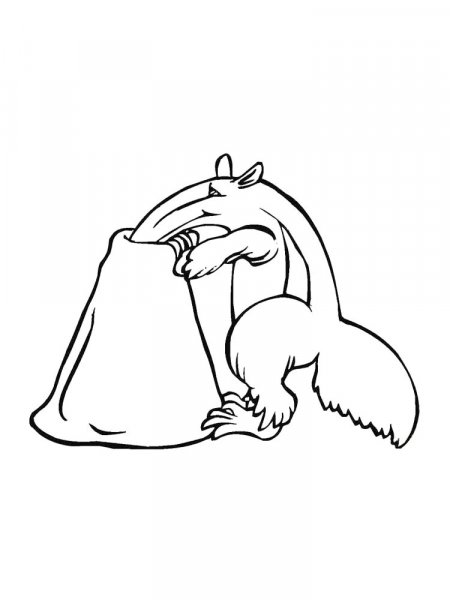 Anteater coloring pages