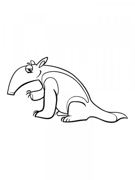 Anteater coloring pages