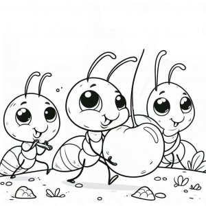 Ant coloring page - picture 10