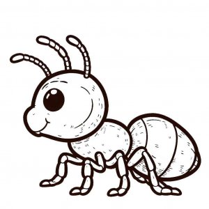 Ant coloring page - picture 12