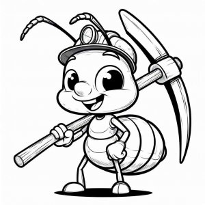 Ant coloring page - picture 16