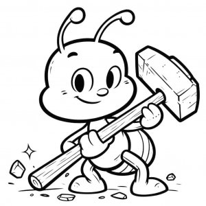 Ant coloring page - picture 2