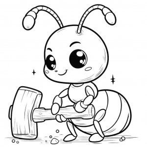 Ant coloring page - picture 21