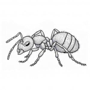 Ant coloring page - picture 22
