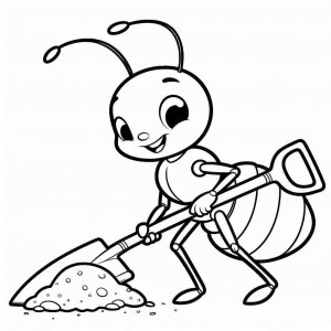 Ant coloring page - picture 23
