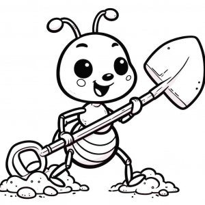 Ant coloring page - picture 24