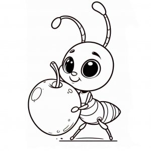 Ant coloring page - picture 3