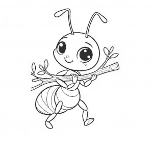 Ant coloring page - picture 8