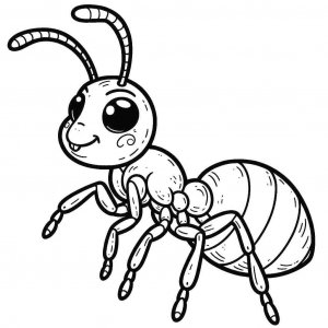 Ant coloring page - picture 9
