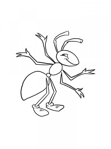 Ant coloring pages