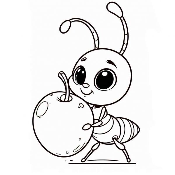 Ant coloring pages