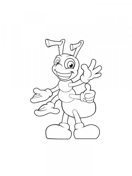 Ant Coloring Pages