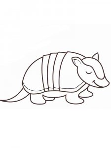 Armadillos coloring page - picture 3