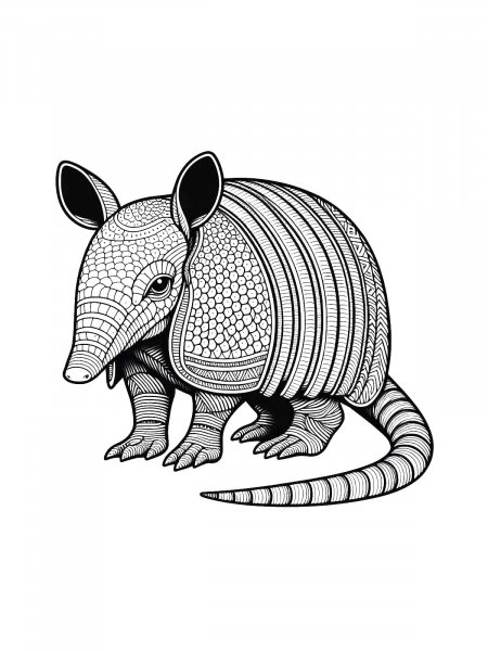 Armadillo coloring pages