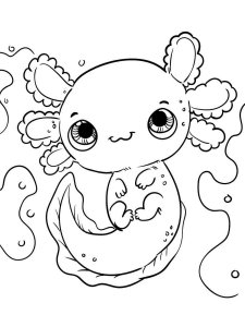 Axolotl coloring page - picture 10