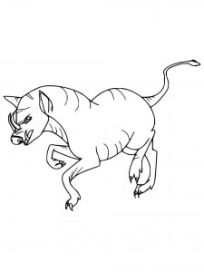 Babirusa coloring page - picture 4