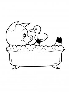 Baby Pig coloring page - picture 12