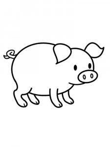 Baby Pig coloring page - picture 15