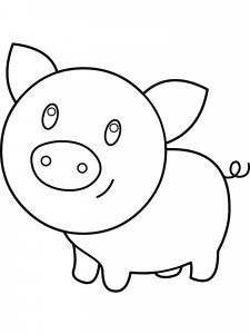 Baby Pig coloring page - picture 17