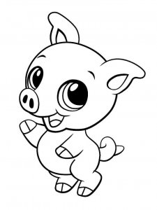 Baby Pig coloring page - picture 22