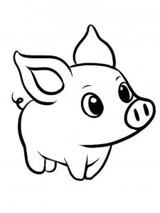 Baby Pig coloring page - picture 23