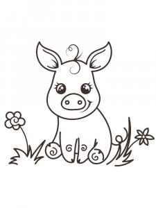 Baby Pig coloring page - picture 25